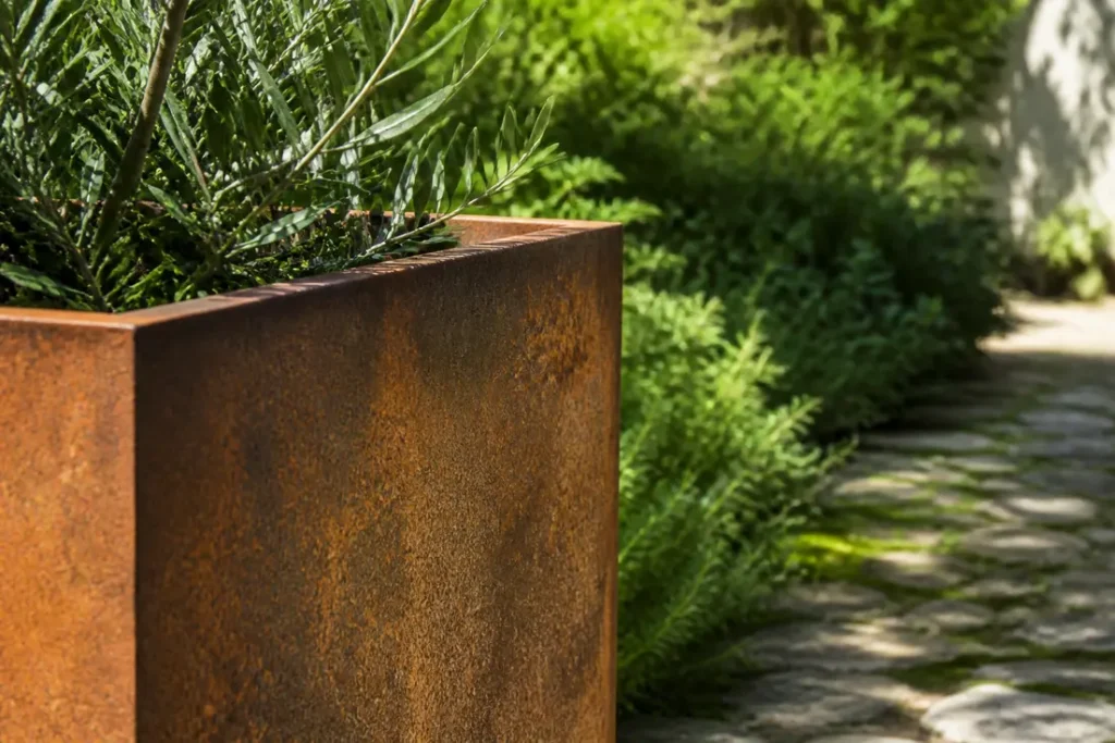 Comment entretenir l'acier Corten sans altérer sa patine ?