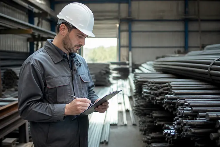 Contrôle d'un certificat de conformité pour une nuance acier sur un chantier